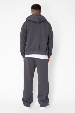 CozyWide Winter set with zipper and straight pants Grey Anthracite [4]