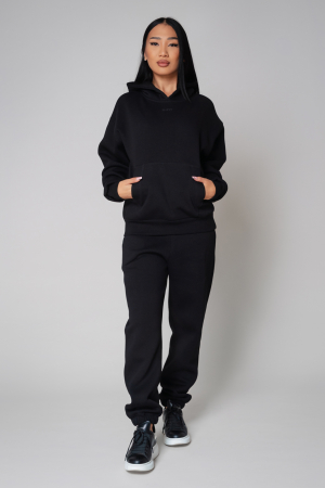 Set Winter Easy hanorac si pantalon Oversized Black [0]