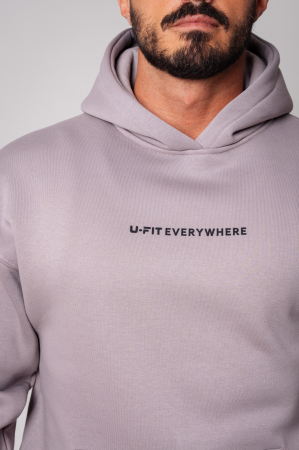 Set Winter Easy hanorac si pantalon Oversized Warm Taupe [3]