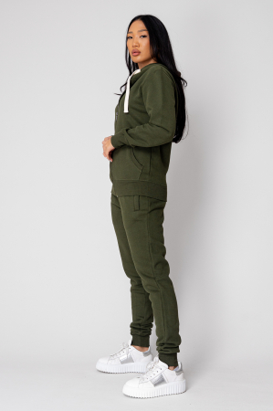 Set Winter hanorac cu fermoar si pantalon Kaki [1]