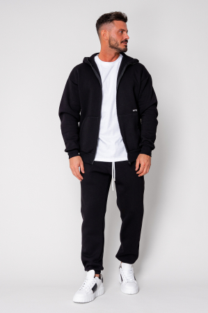 Set Winter hanorac cu fermoar si pantalon Black [1]