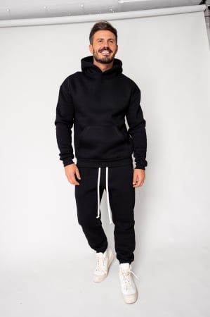 NOUTATI - Set Winter hanorac si pantalon Black