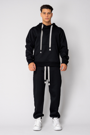 Set Winter Squared hanorac si pantalon Black [1]