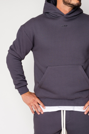 Set Winter Hoody and pants Grey Anthracite [4]