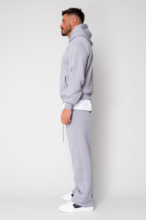 Urban Winter sweatshirt and straight pants set Light Grey [2]