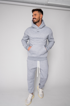SALE - Set Winter Hoody and pants Grey Melange
