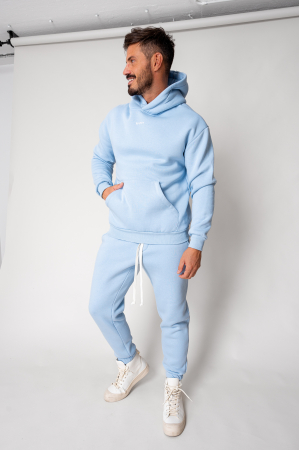 PROMOTII - Set Winter hanorac si pantalon Sky Blue