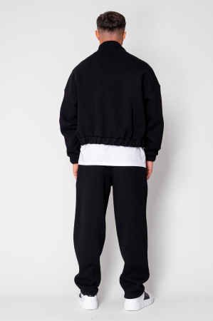 Set Winter Jacheta cu fermoar si pantalon drept Black [3]