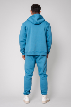 Set Winter Roll hanorac cu fermoar si pantalon conic Storm Blue [2]
