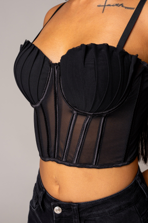 Black corset top with straps [3]