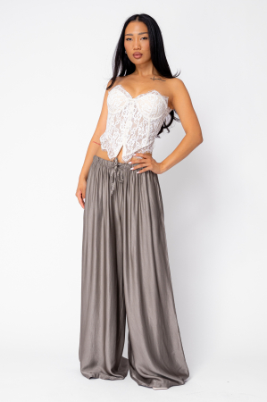 Corset din dantela Cream [4]