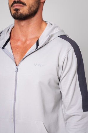 Trening bumbac Glo cu gluga Grey [3]