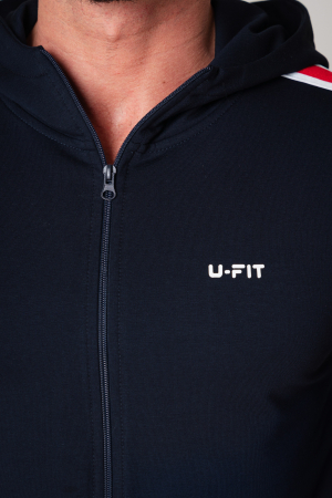 Tracksuite Moon with hood Navy/Red New [3]