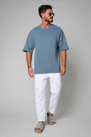 Tricou Barbati Essence Oversized Smoky Grey [0]