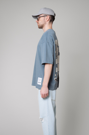 Tricou Barbati Essence Oversized Smoky Grey [2]