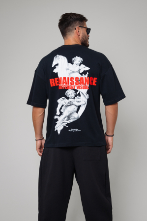 Tricou Barbati Essence Renaissance Oversized Black [0]