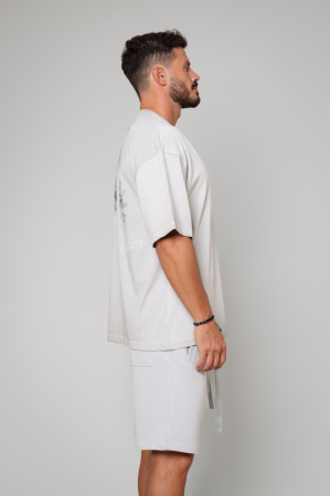 Tricou Barbati Essence Vintage Oversized Grey [1]