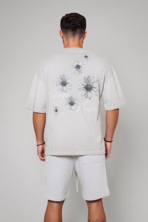 Tricou Barbati Essence Vintage Oversized Grey [2]