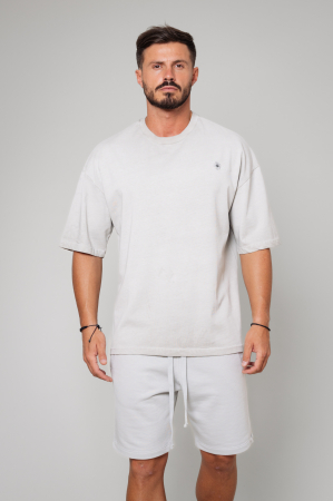 Tricou Barbati Essence Vintage Oversized Grey [0]