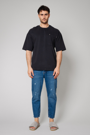 Tricou Barbati Essence Oversized Black [0]