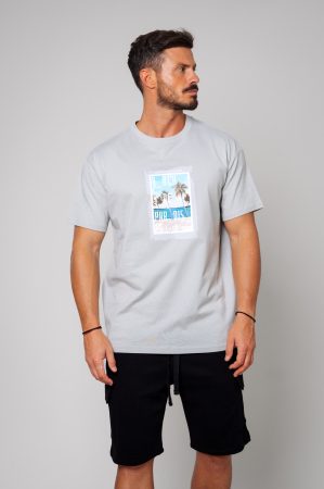 Tricou Barbati Heavy Oversized Grey [0]