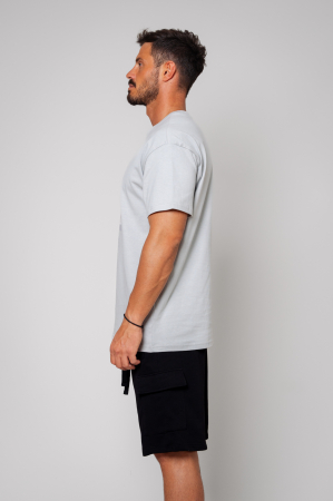 Tricou Barbati Heavy Oversized Grey [1]