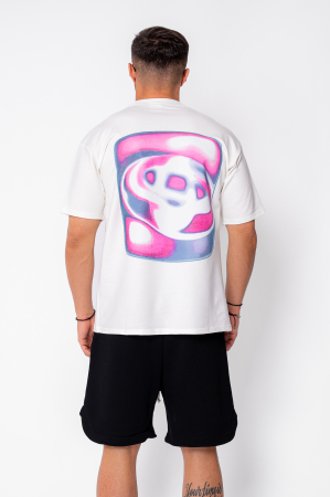 BARBATI - Tricou barbati imprimat White