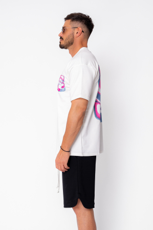 Tricou barbati imprimat White [2]