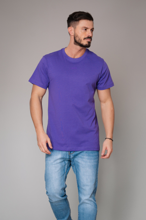 T-shirts - T-shirt men Round Neck Ultra Violet