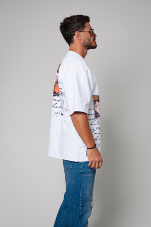 Tricou Barbati Spirit Book Oversized White [2]