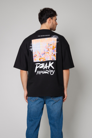 Tricou Barbati Spirit Universe Oversized Black [0]