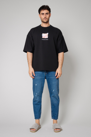 Tricou Barbati Spirit Universe Oversized Black [1]