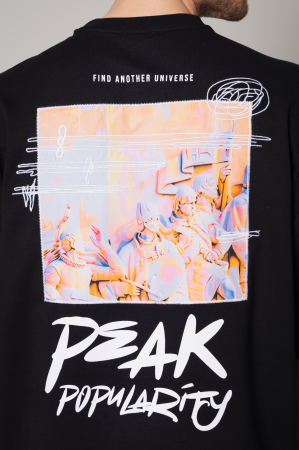 Tricou Barbati Spirit Universe Oversized Black [4]