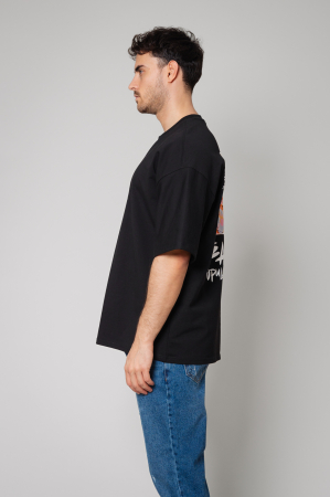 Tricou Barbati Spirit Universe Oversized Black [3]