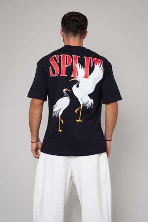 Tricou Barbati Split Oversized Black [1]