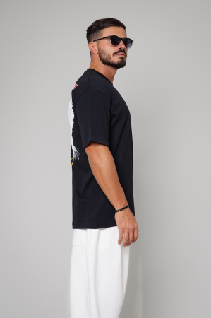 Tricou Barbati Split Oversized Black [2]