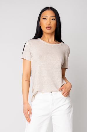 T-shirts and Tops - Women's 100% IN T-shirt, Beige