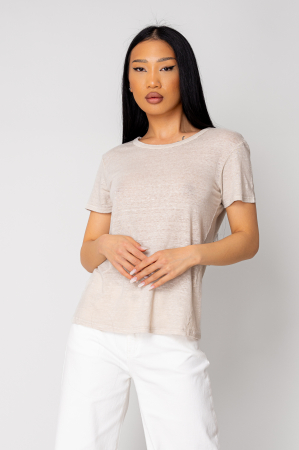 Women's 100% IN T-shirt, Beige [3]