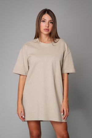 Tricou Femei Heavy Oversized Union Beige [2]