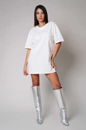 Tricou Femei Heavy Oversized White [2]