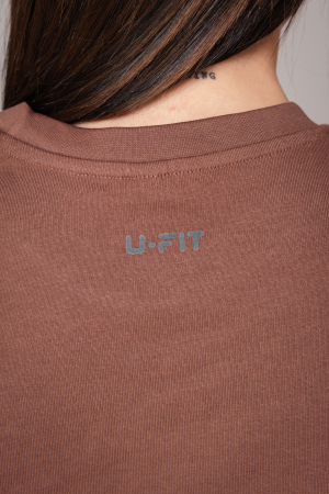 Tricou Femei Heavy Oversized Brown [3]