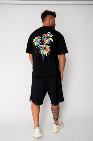 T-shirt Fireworks Heavy Oversized Black [0]
