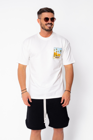 Tricou L.A imprimat White [1]