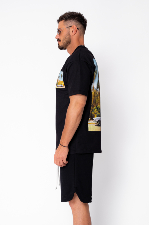 Tricou L.A imprimat Black [2]