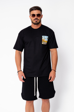 Tricou L.A imprimat Black [1]