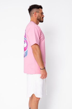 Tricou barbati imprimat Pink [2]