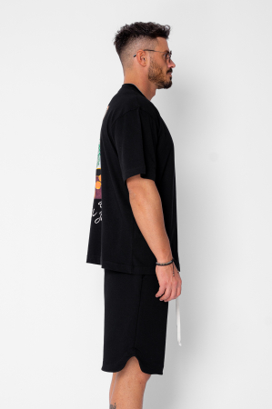Tricou Matisse regular imprimat Black [2]