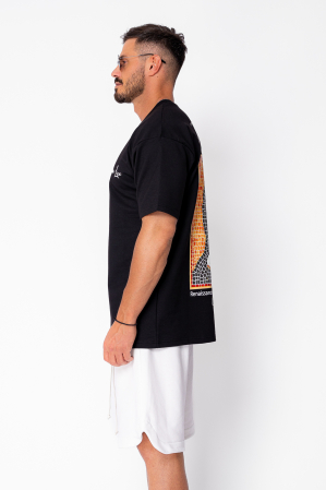 Tricou Mona Lisa imprimat Black [2]