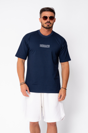 Tricou Monaco imprimat Navy [1]