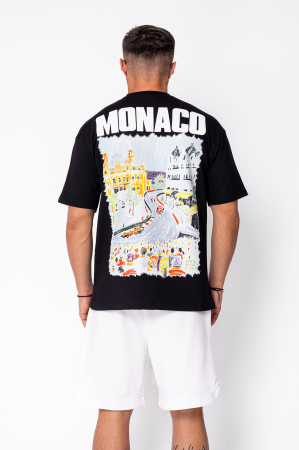 Tricou Monaco imprimat Black [2]